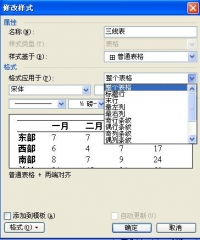Word 2003三線表格的小技巧